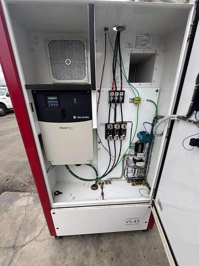 Used GARDNER-DENVER 60 hp Variable Speed Rotary Screw Compressor VS45-70A