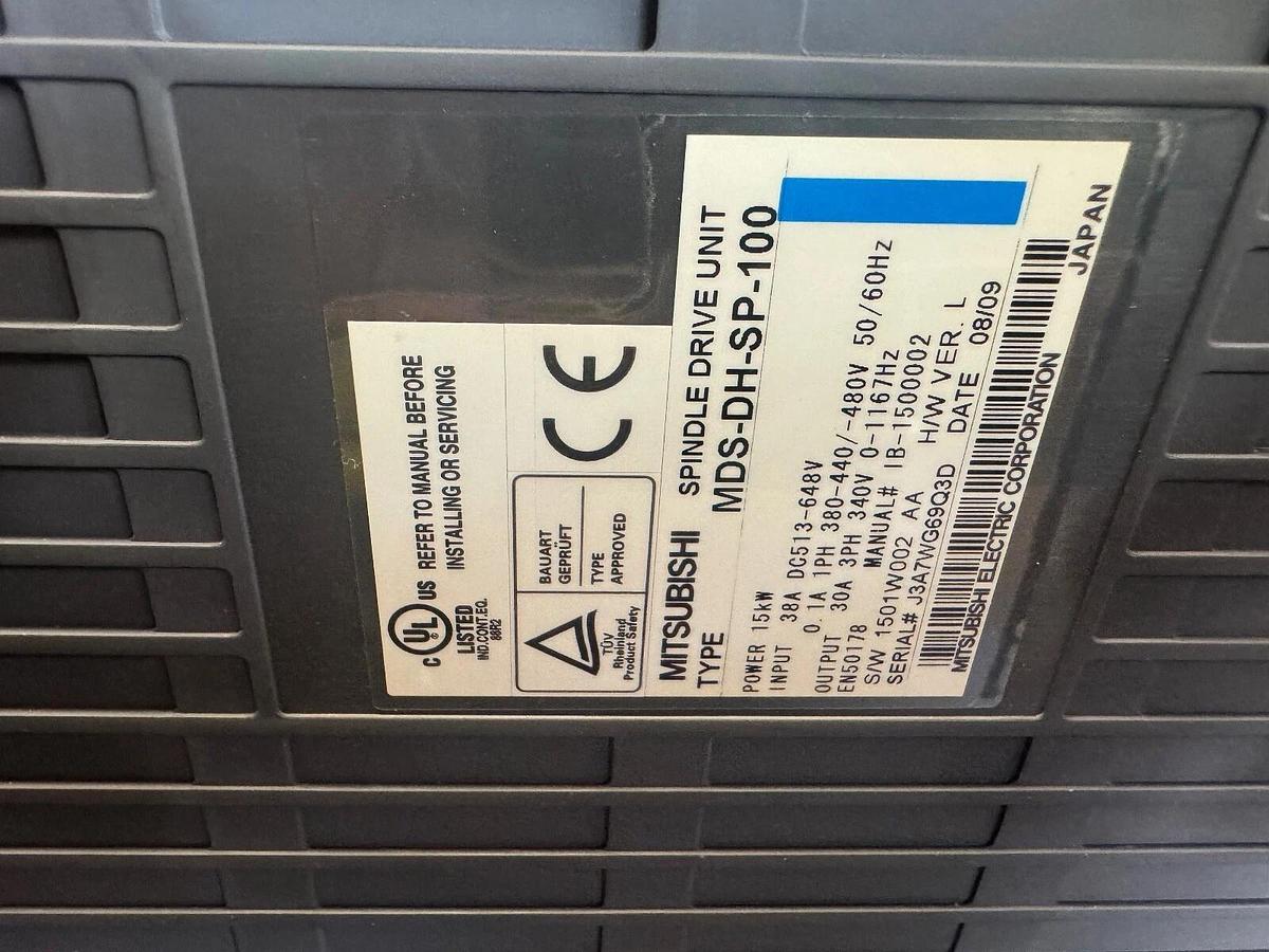 Used Mitsubishi Spindle Drive Unit - MDS-DH-SP-100 S/N: J3A7WG69Q3D