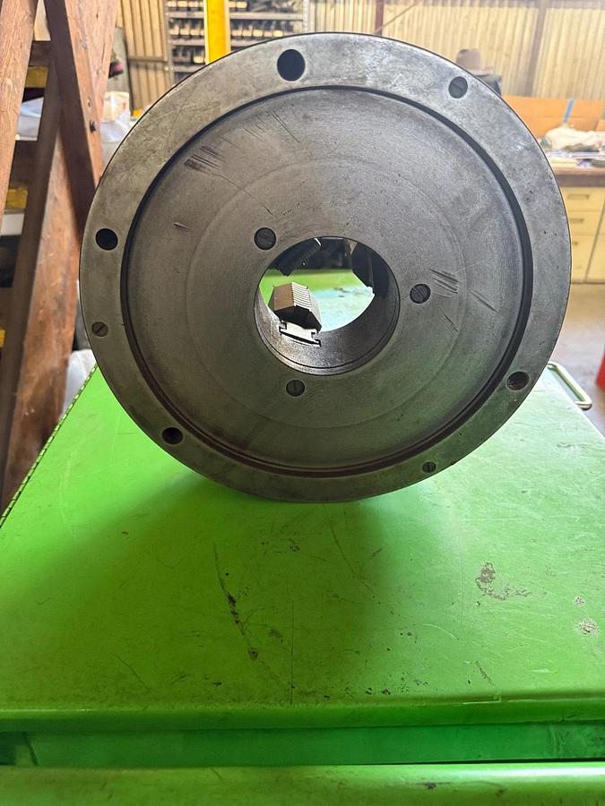 Used PHASE 2,  12" 3-Jaw Chuck 4" Hole Self Centering Jaws