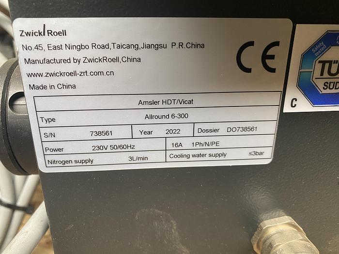 Used 2022 Zwick/Roell Amsler HDT/VIcat