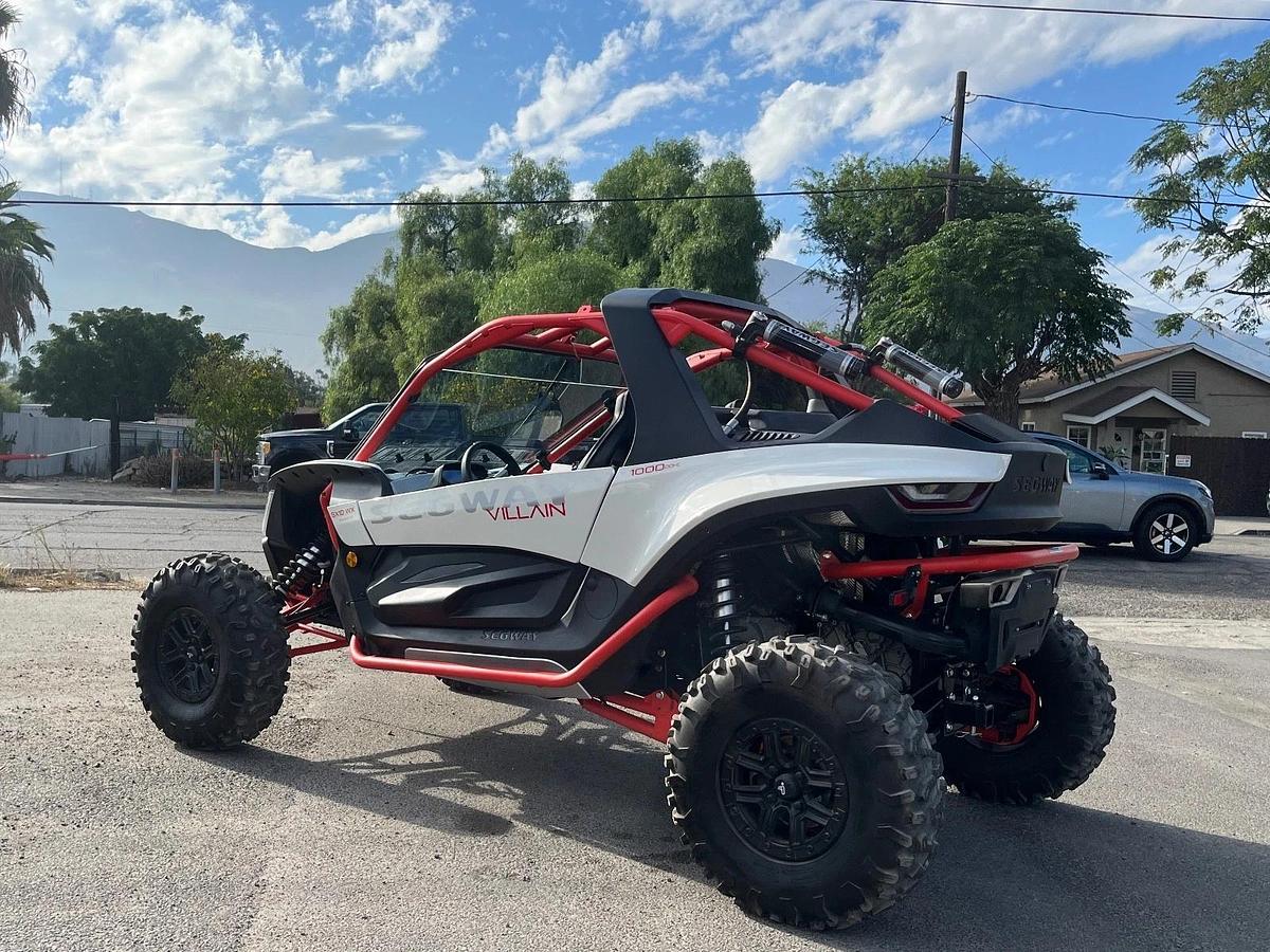 2024 Segway Powersports Villain SX10 S White Red Used 30 hours 80 Miles