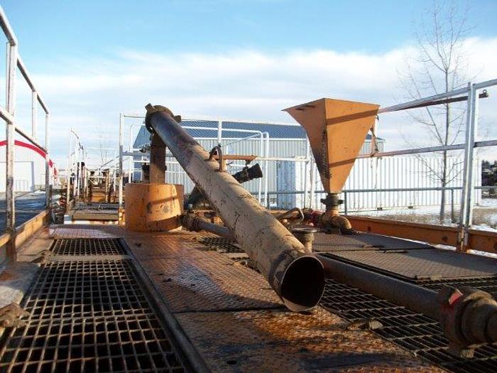 Used 20 m3 (120 bbl) Skid Mounted 2 Compartment Mud Tank