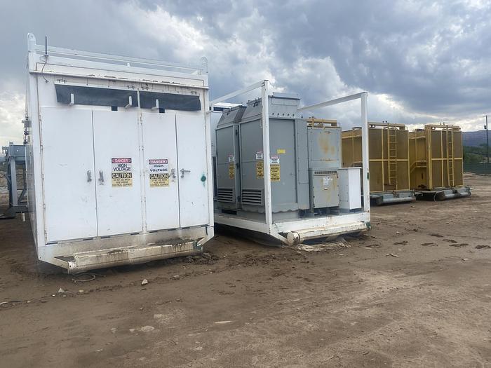 Used AC VFD houses Switch gear and multi drive units