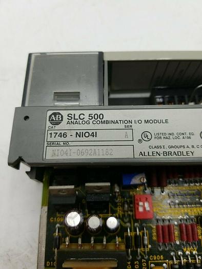 Used ALLEN BRADLEY 1746-NIO4I SER A ANALOG COMBINATION I/O MODULE