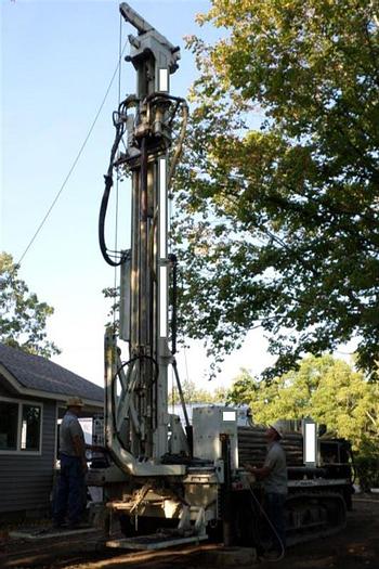 Used 2012 Mobile B85 Drill Rig & VHD64FT Rollback Truck
