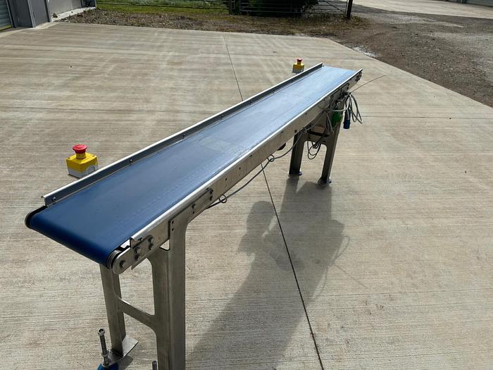 Used NEOPRENE BELT TRANSFER CONVEYOR