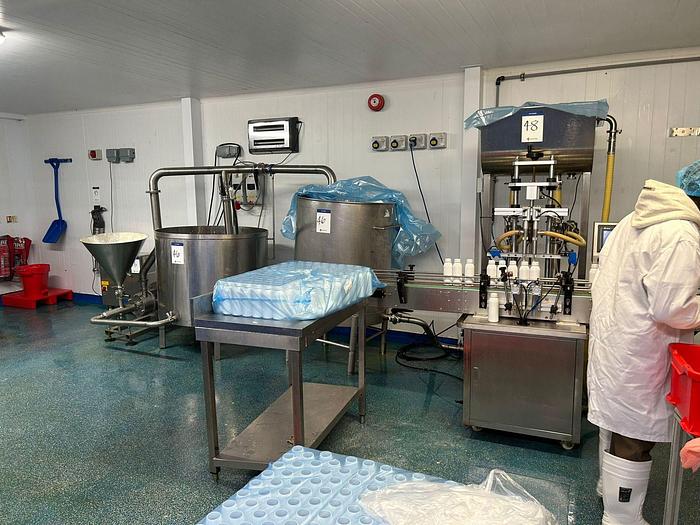 Used BOTTLING AND FILLIUNG LINE