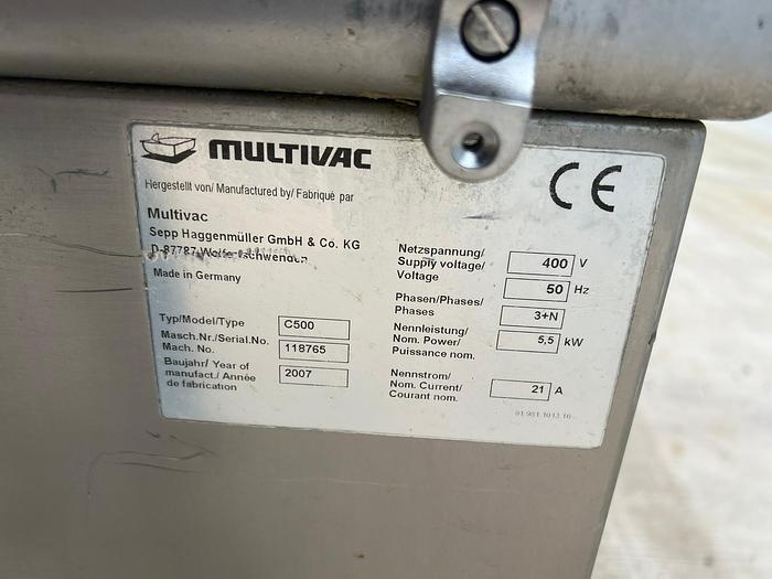 Used MULTIVAC DOUBLE CHAMBER VACUUM PACKER