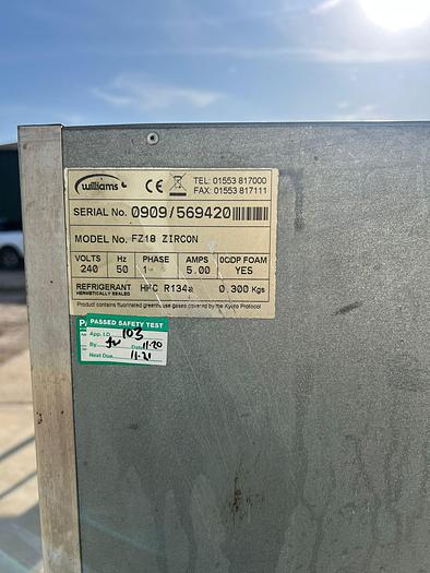 Used Williams FZ18 ZIRCON fridge