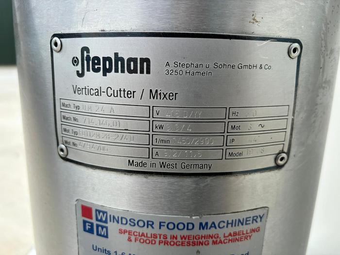 Used Stephan  UM24A Vertical cutter/mixer