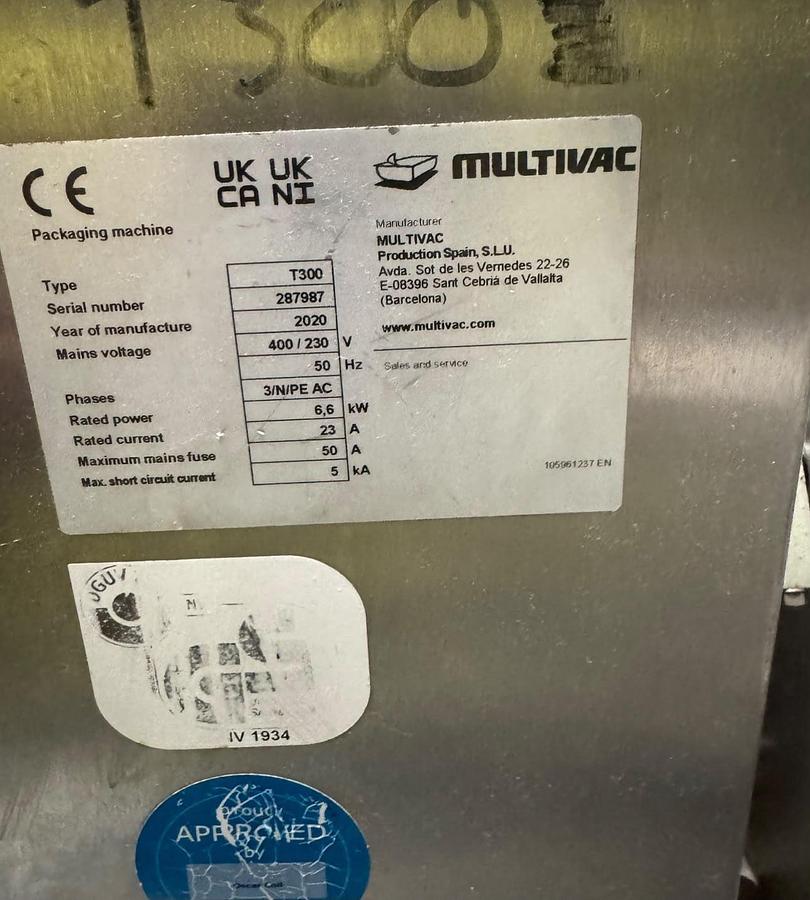 Used Multivac T300