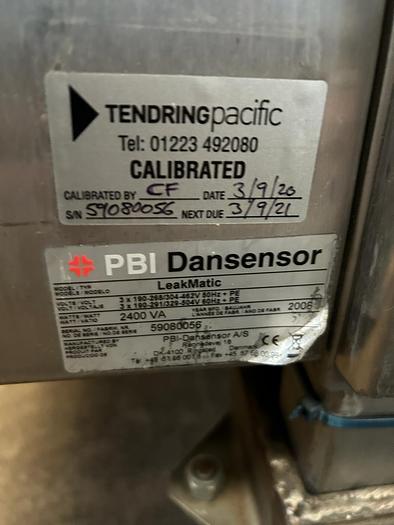 Used PBI-Dansensor A/S LeakMatic automatic leak tester