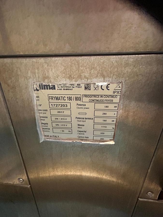 Used NILMA CONTINUOUS FRYER
