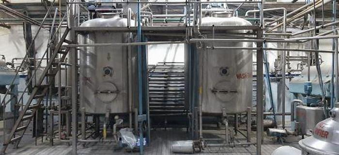Used COMPLETE ACID / RENNET CASEIN LINE AND WHEY  PROCESSING LINE