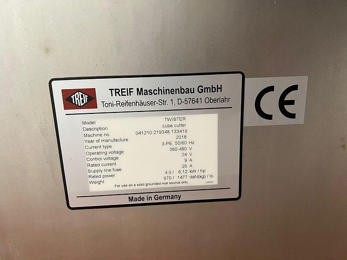 Used TREIF CUBE CUTTER