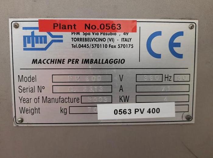 Used PFM PV400 packing system
