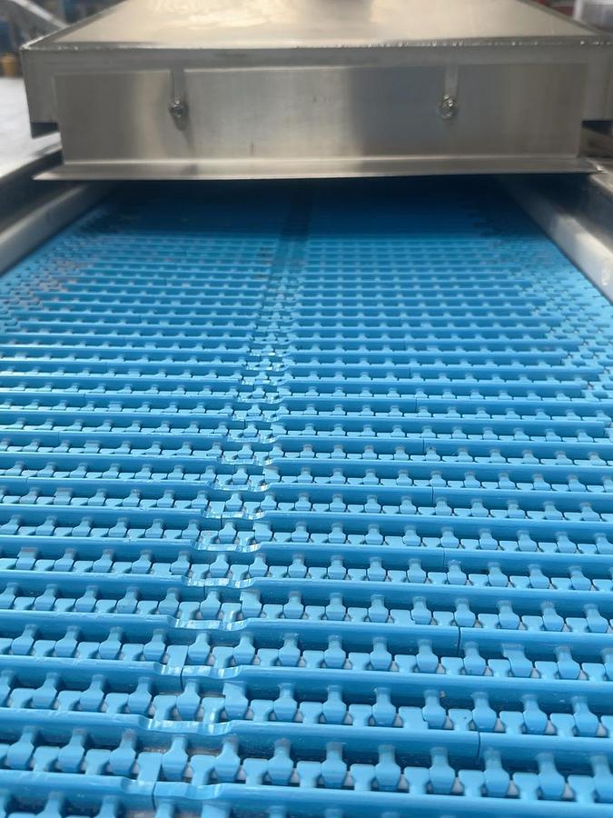 Used CONVEYOR WITH EXTRACTION HOODS
