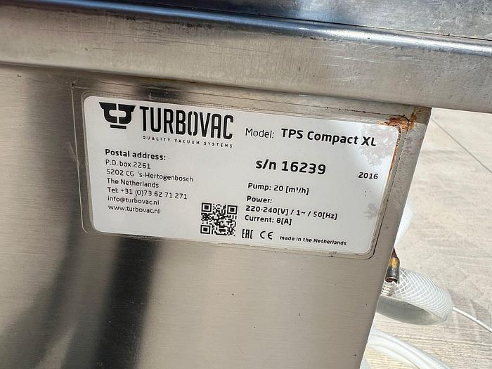 Used 2016 Turbovac TPS Compact XL tray sealer