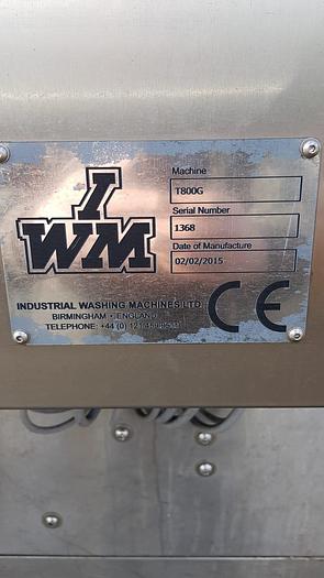 Used 2015 IWM T800G tray / crate washer