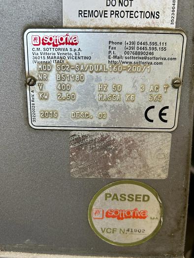 Used Sottoriva Bread Plant