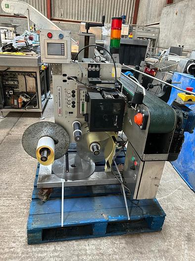 Used Bluhm Weber Group Legi-Air 5300-TB label printing and application system