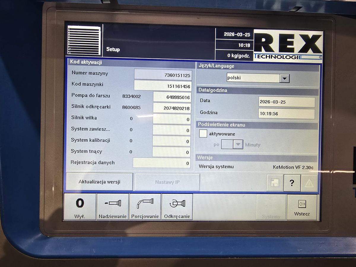 Used REX VACUUM FILLER