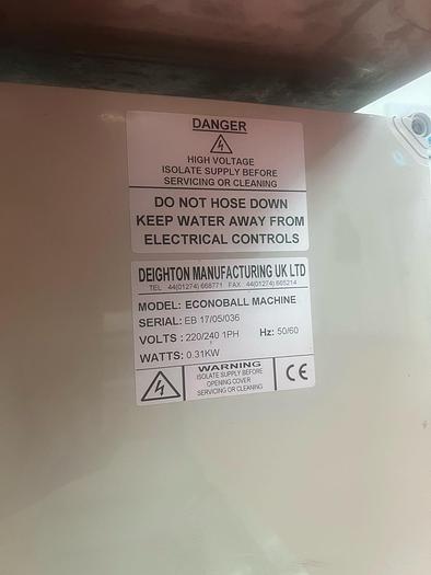 Used DEIGHTON ECONOBALL BALL ROLLING MACHINE