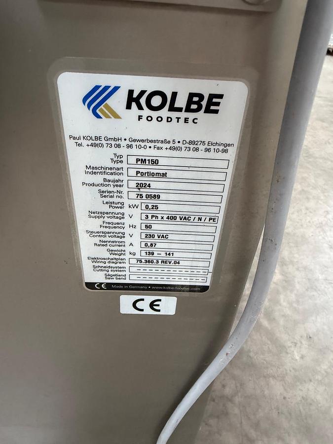 Used KOLBE PORTIONER