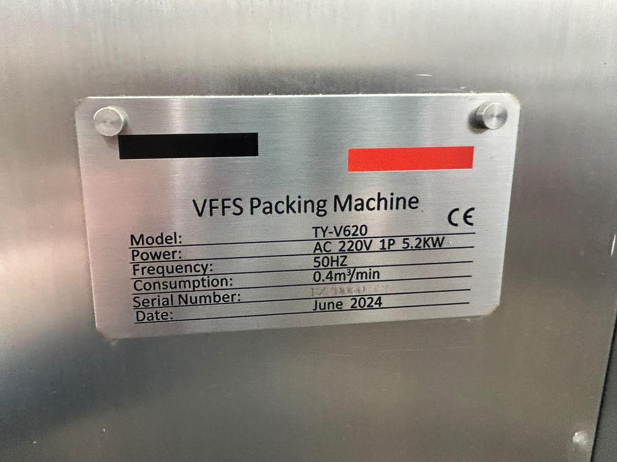 Used 2024 Automatic VFFS Vertical Form Fill Seal Bagging Machine 2024 TY-V620