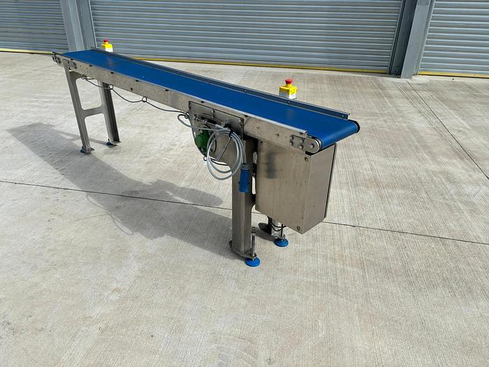 Used NEOPRENE BELT TRANSFER CONVEYOR
