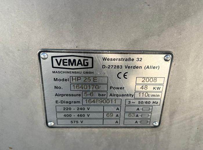 Used VEMAG HP25 E VACUUM FILLER