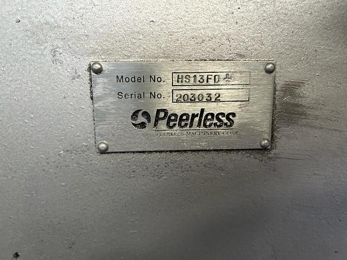 Used Peerless HS13FD roller bar mixer