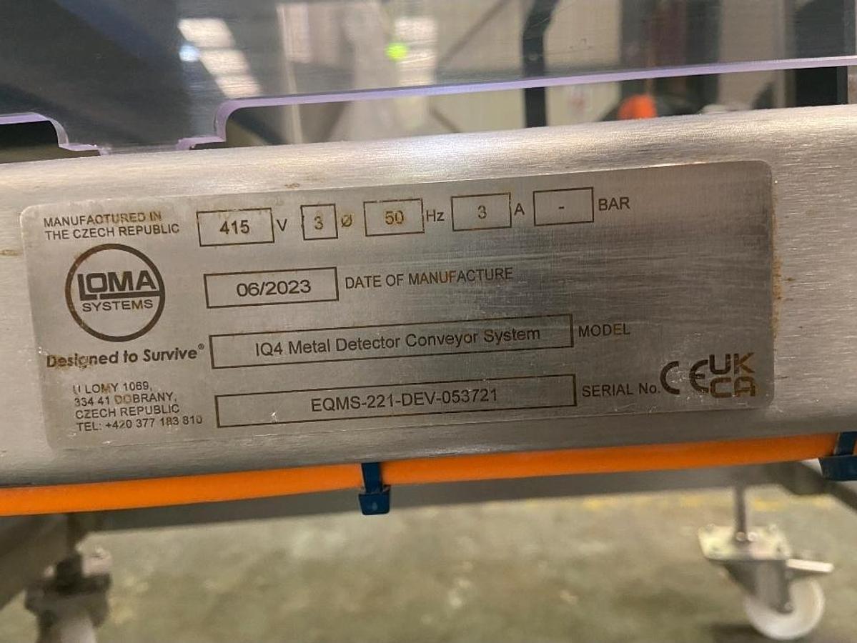 Used LOMA IQ4 BULK HEAD METAL DETECTOR
