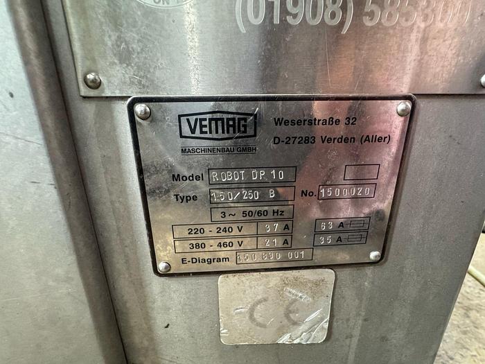 Used VEMAG ROBOT DP10 VACUUM FILLER