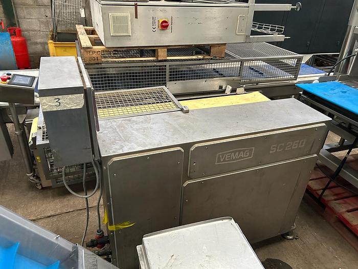 Used Vemag GmbH / Reiser HP 10C vacuum filler with FM250 Forming Machine and SB 260 Shuttle Conveyor