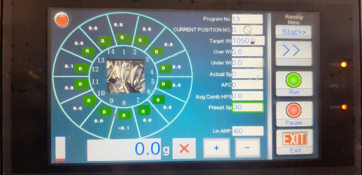 Used WEIGHING AND BAGGING SYSTEM