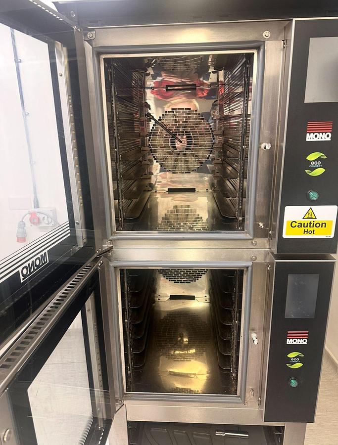 Used MONO 7 TRAY OVENS (2 X ON STAND)