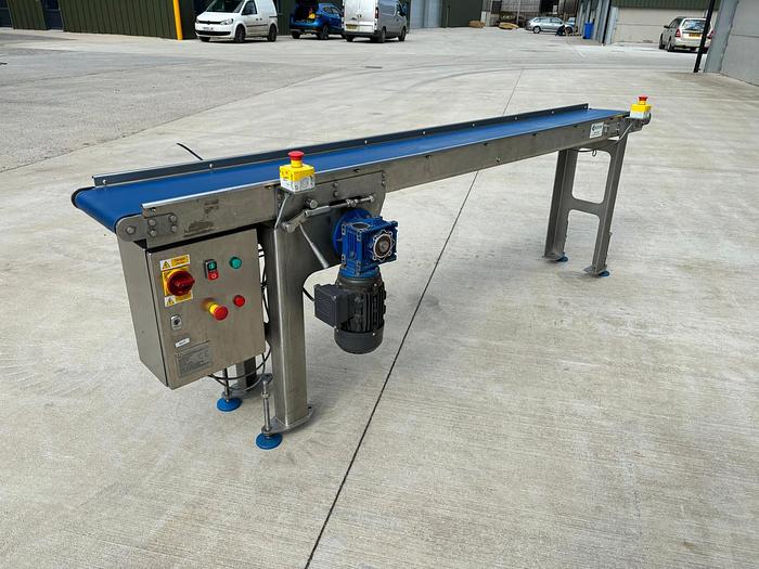 Used NEOPRENE BELT TRANSFER CONVEYOR