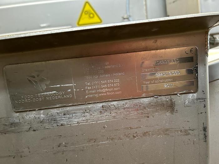 Used 2011 JBT / FTNON Multifunctional Belt Washer / Cooler