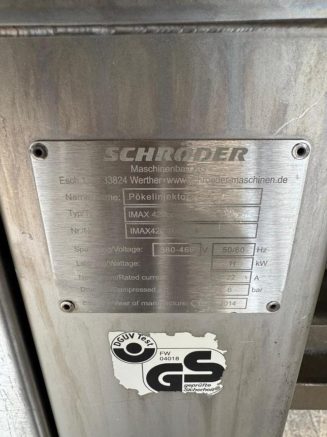 Used SCHRODER IMAX INJECTOR
