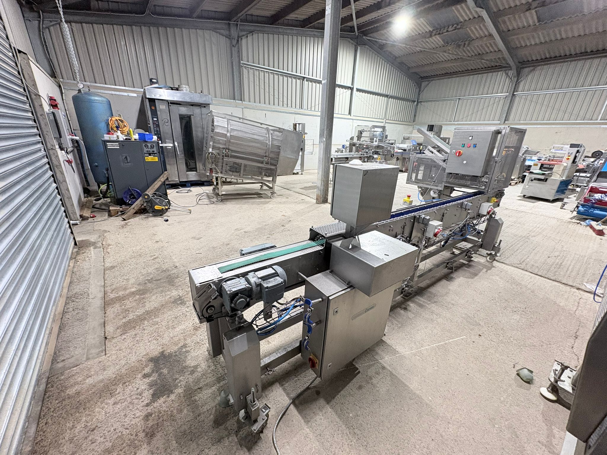 Used Denester and Conveyor