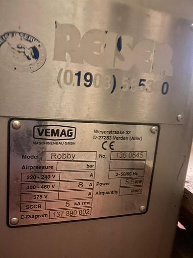 Used 2016 Vemag Robby vacuum filler