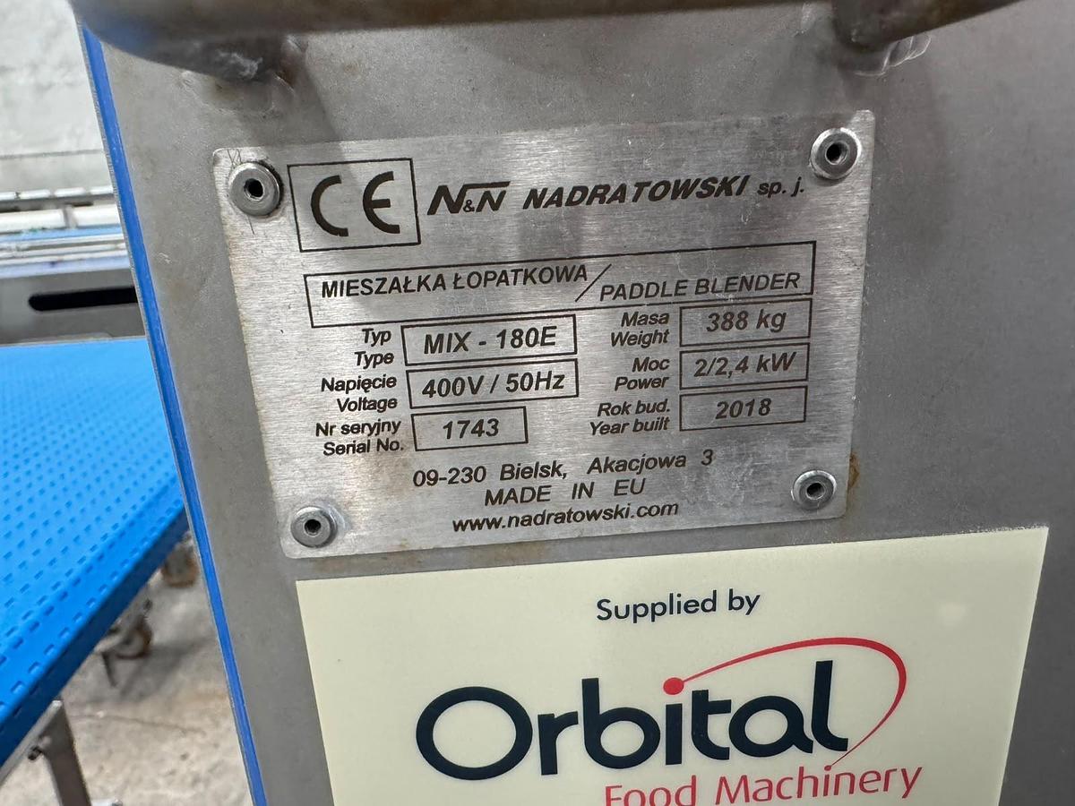 Used N&N Nadratowski orbmix Paddle mixer