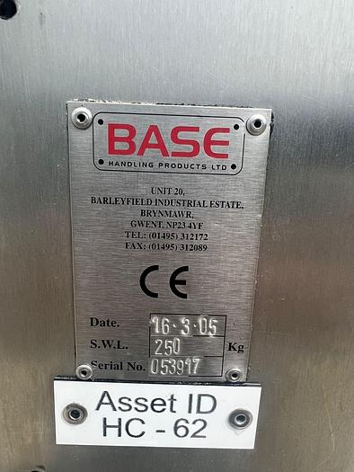 Used BASE Tote bin Lifter/Tipper