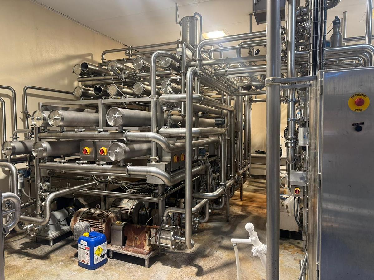 Used Cheese whey processing plant 15,000 litres/hour