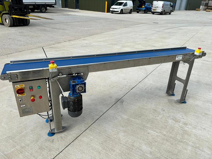 Used NEOPRENE BELT TRANSFER CONVEYOR