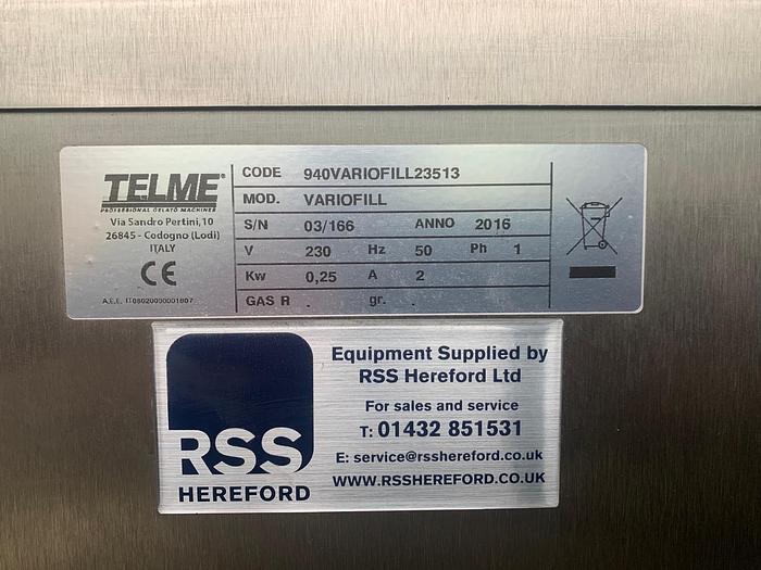 Used 2016 TELME  Gelato System