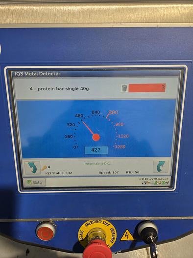 Used Loma IQ3 Combination metal detector checkweigher