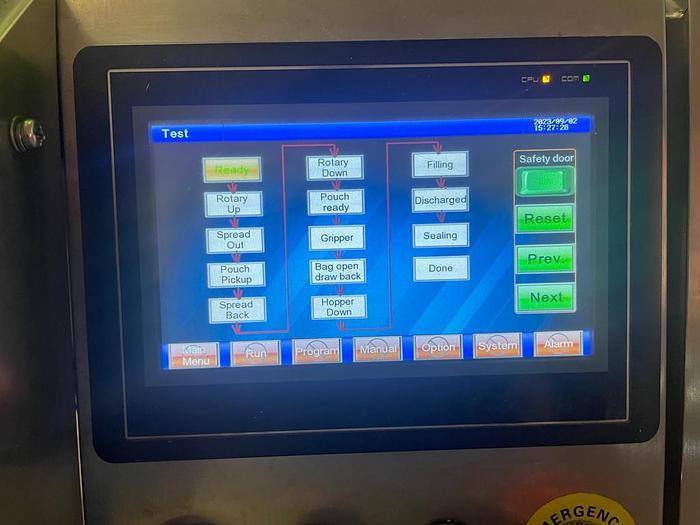 Used POUCH PACKING MACHINE