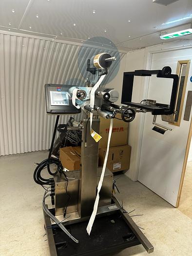 2022 Premier Labellers P100 label applicator and conveyor